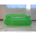 Cheap inflatable transparent green sofa, inflatable double sofa